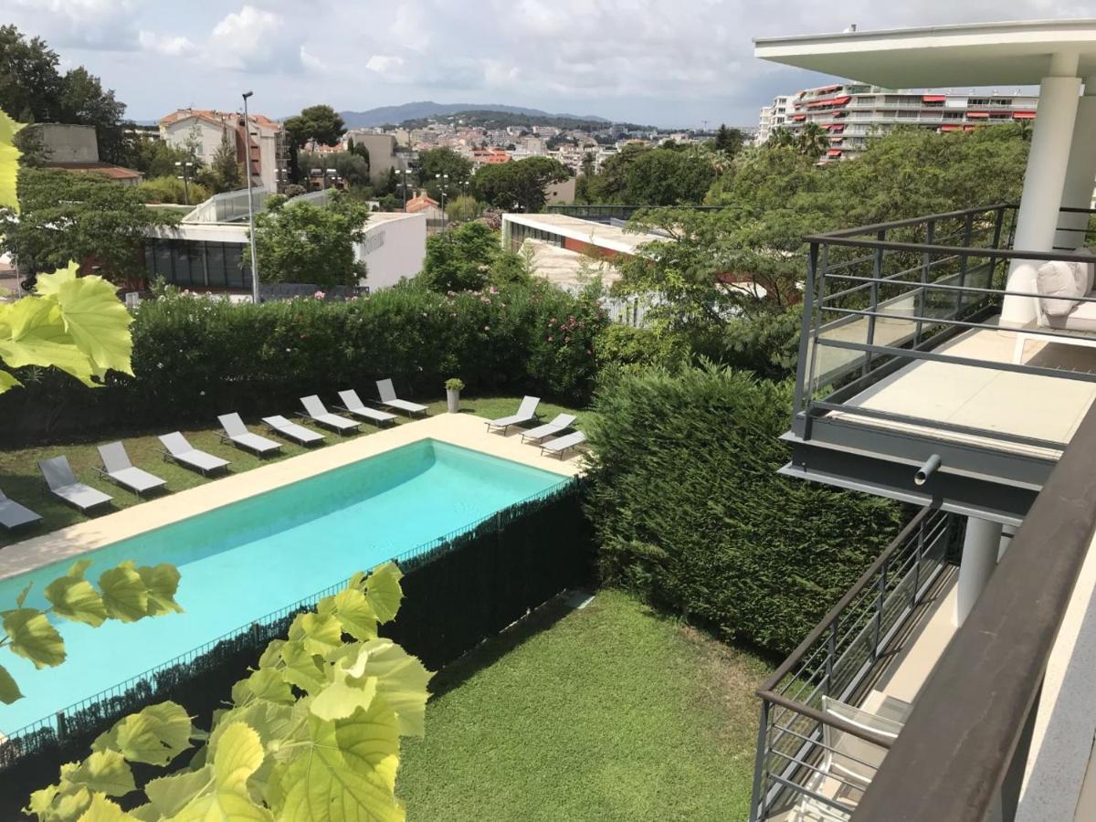 Appartement Montfleury, 2 Terrasses, 2 Chambres , 2 Sdb , Pkg Prive Piscine, 15 Min Walk To Croisette Beach And Palais Des Festivals كان المظهر الخارجي الصورة